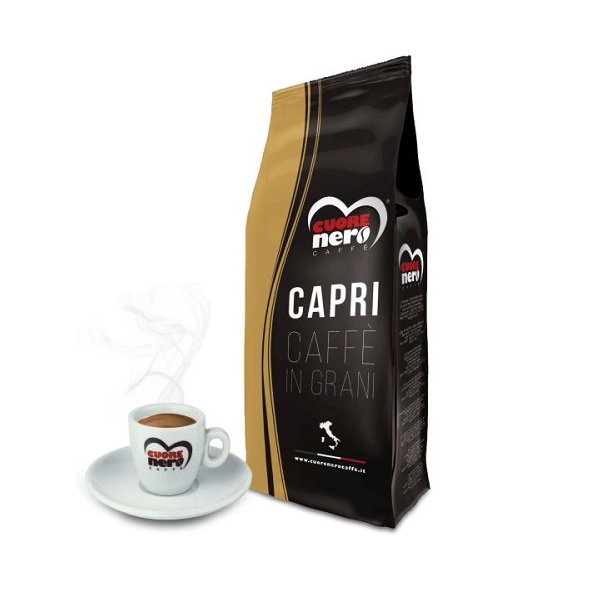 Кафе на зърна Cuore Nero Caffe' Capri 1 кг.