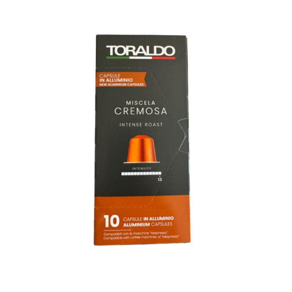 Капсули Toraldo Miscela Cremosa Alum Nespresso 10 бр. Капсули Toraldo Miscela Cremosa Alum Nespresso 10 бр.