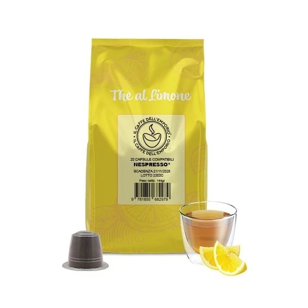 Чай капсули Caffe’ Emporio The al Limone Nespresso 20 бр.