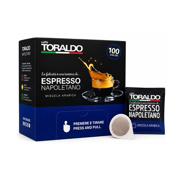 Кафе дози Toraldo Espresso Napoletano Arabica 100 бр. Кафе дози Toraldo Espresso Napoletano Arabica 100 бр.