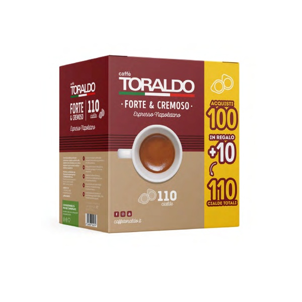 Кафе дози Toraldo Forte e Cremoso 100 бр.